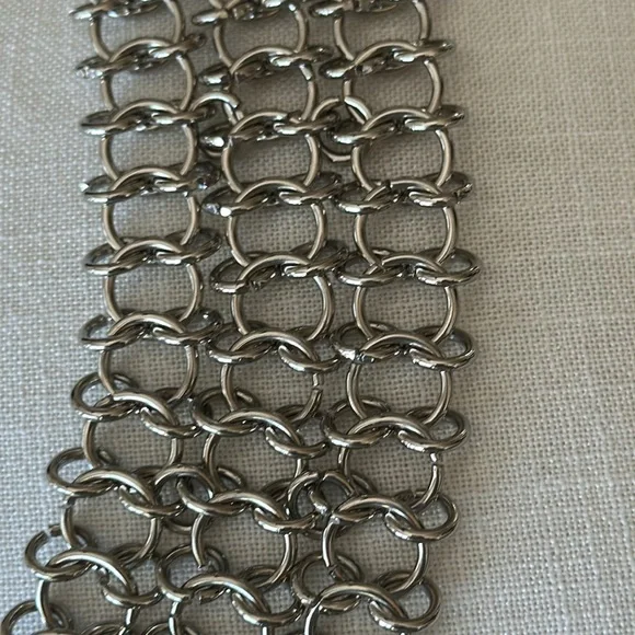 STREETS AHEAD chain  belt THREE LAYERS OF LINKS SIGNATURE Tag NEW original $250 - Picture 8 of 17